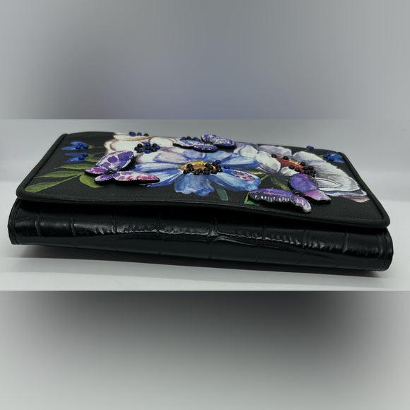 Brighton Noir Jardin Rockmore Convertible Wallet Clutch Crossbody Handbag, EUC. - Picture 5 of 6